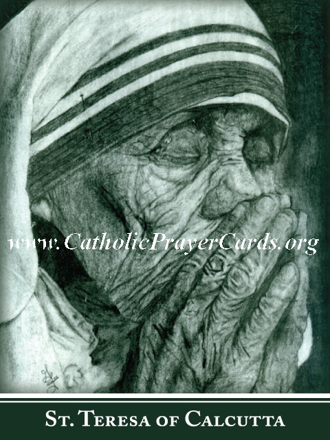 SEPTEMBER 5th: St. Teresa of Calcutta Canonization Card ***BUYONEGETONEFREE***